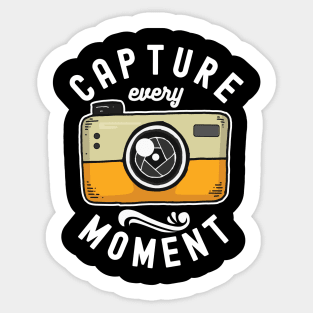 Capture Every Moment Photography Camera Cute Gift Sticker